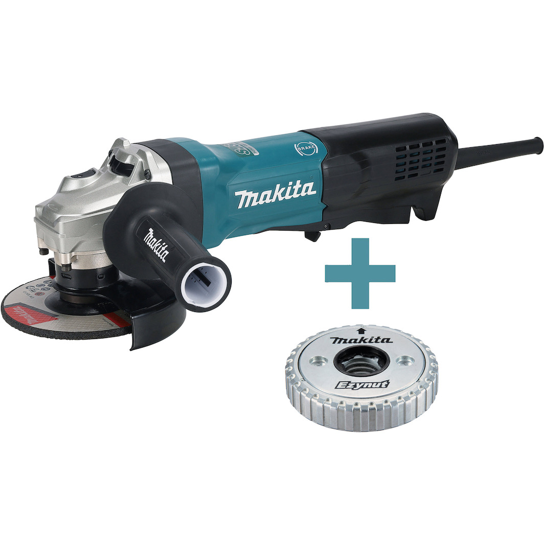 MAKITA GA5094 angle grinder 125mm 1900W with spoon switch, fixed speed ...