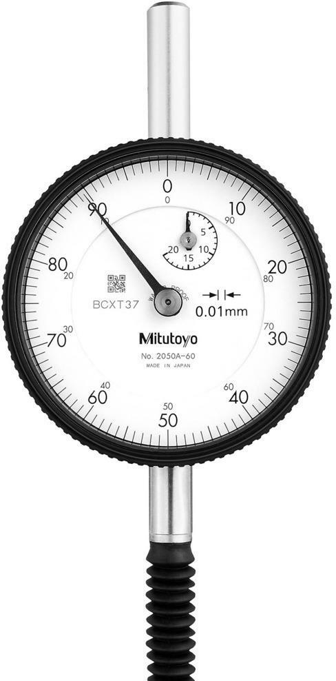 Mitutoyo 2050ab 60 Dial Indicator With Flat Back Iso Version Ip64