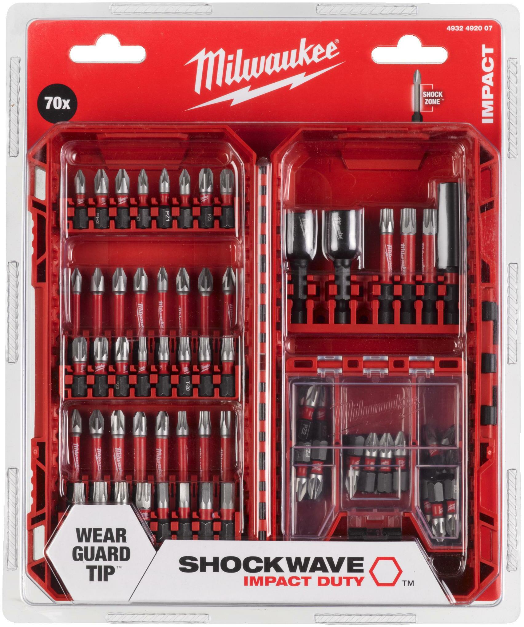 MILWAUKEE 4932492007 Shockwave Impact Duty bit set 70-piece