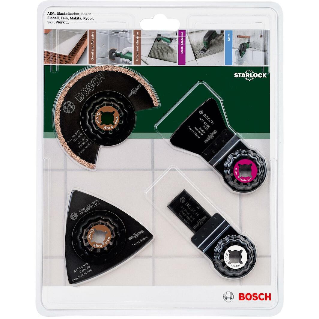 Set de 4 accessoires Bosch Le Sanitaire Carreleur Starlock