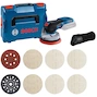BOSCH GEX 18V-125 + M480 excentric cordless sander + Expert M480 starter kit 7-piece in L-Boxx 136 (without battery and charger) - 0615A5004H