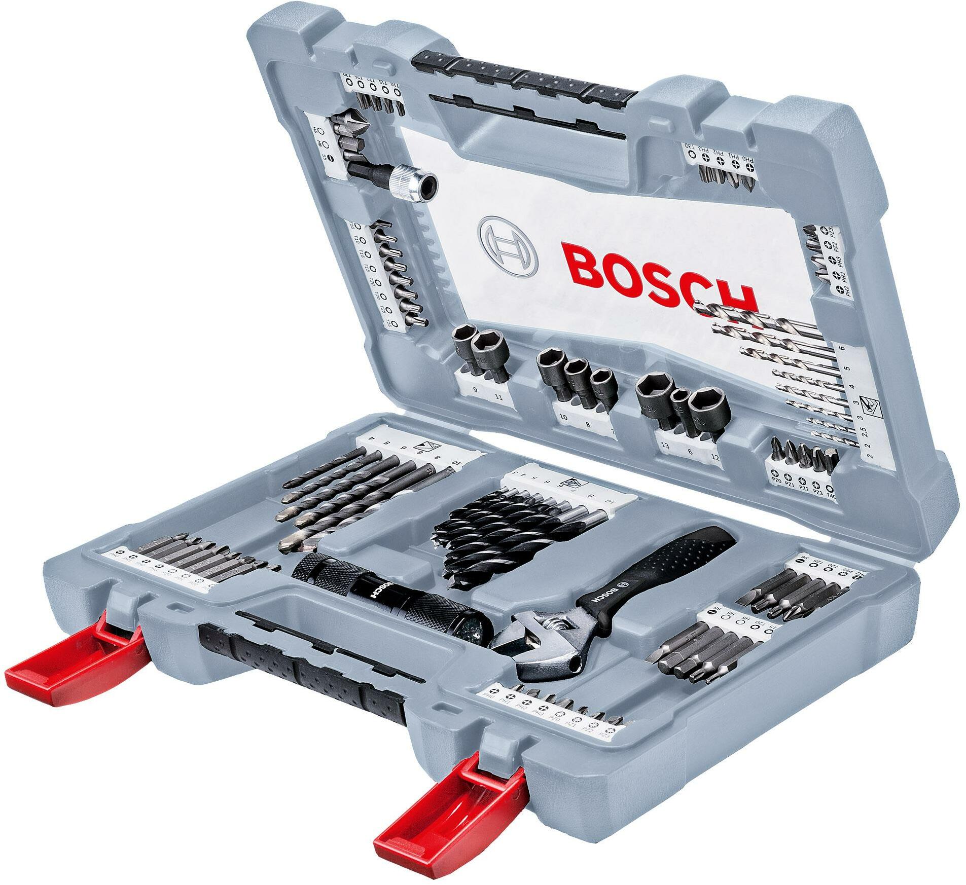 BOSCH 2608P00235 Premium X-Line drill and screw bit set 91-piece