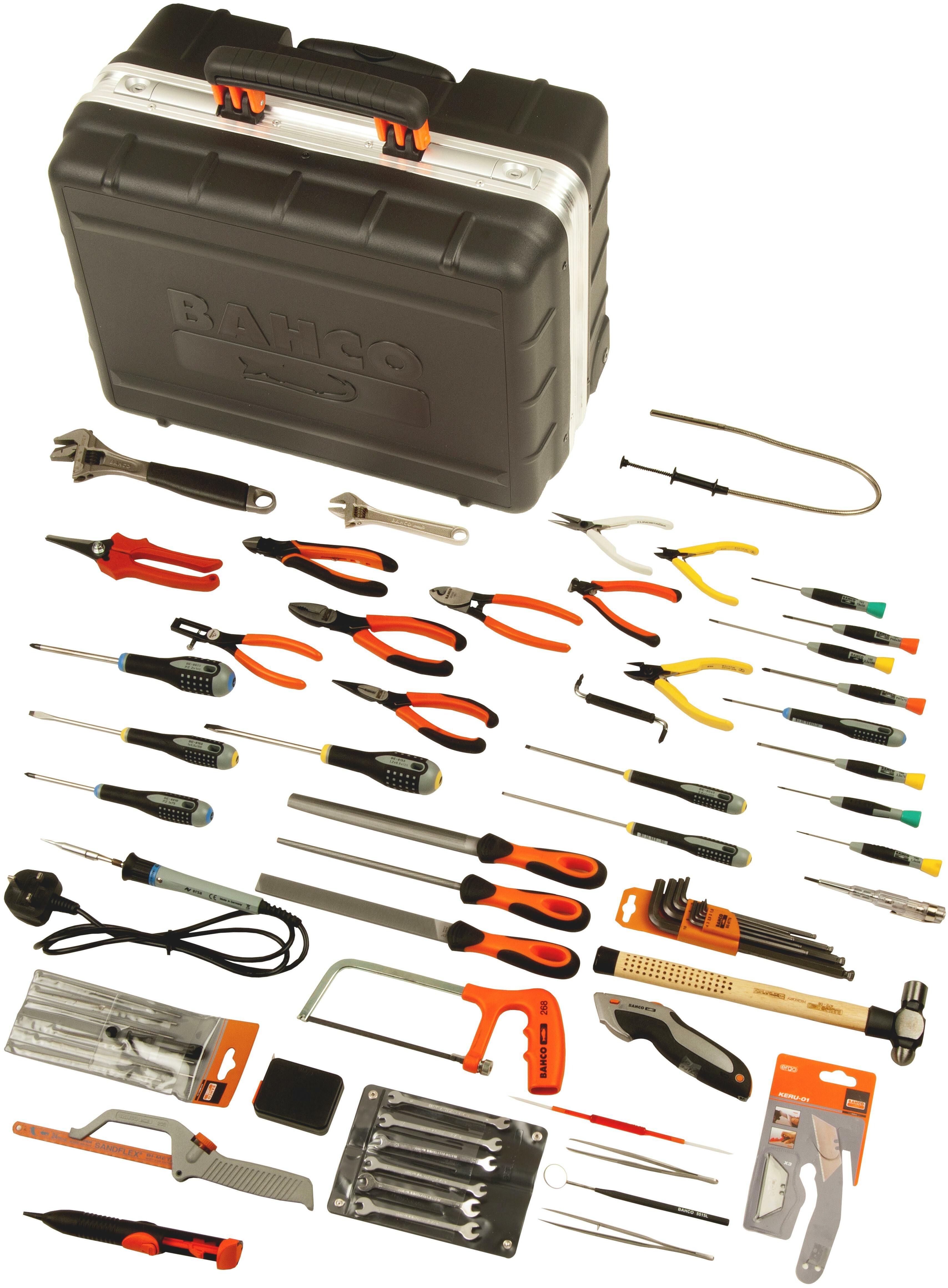 BAHCO 9850 tool set in case for electronics 66-piece | Klium.com