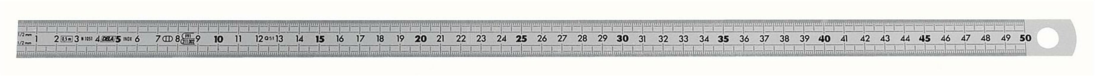 FACOM DELA.1051.500 flexible stainless steel ruler double-sided 500 mm ...