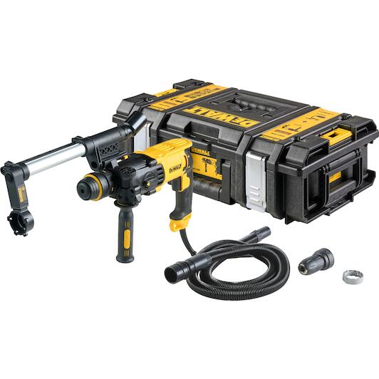 DEWALT D25135K QS SDS plus breaker 800W dust extraction kit in ToughSystem case