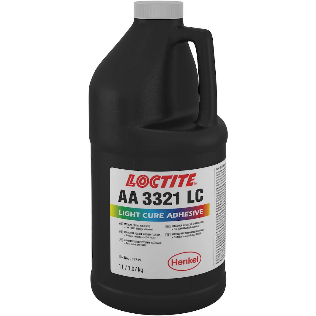 LOCTITE 3321 lightcuring adhesive for stresssensitive plastics (1l