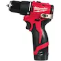 MILWAUKEE M12 BLPDRC-202C Brushless compact cordless impact drill in case (2x 2.0Ah battery + charger) - 4933500422