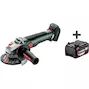 METABO WB 18 LT BL 11-125 Quick meuleuse d'angle dans la metaBOX 165 L (sans batterie ni chargeur) - 613054840