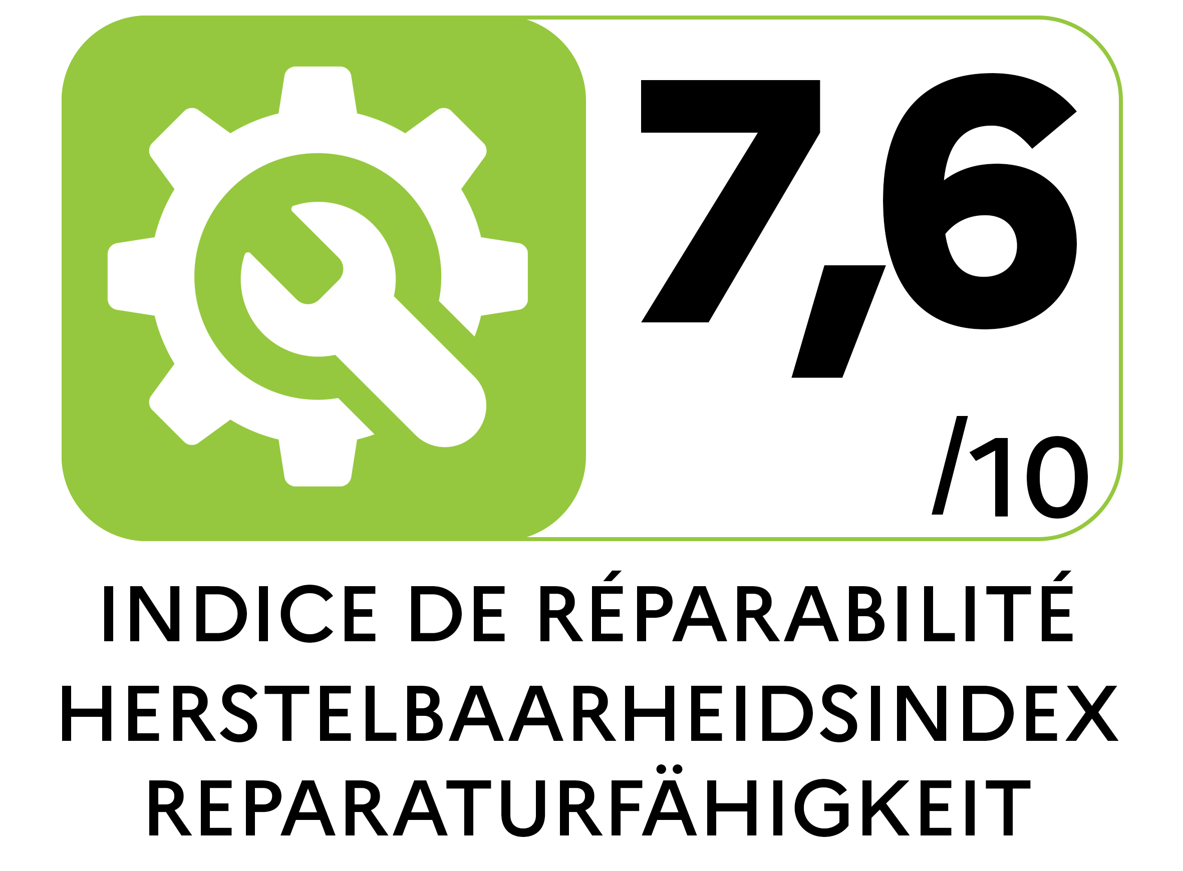 L indice de réparabilité indique la facilité de réparation d un produit. Plus le score est élevé (0