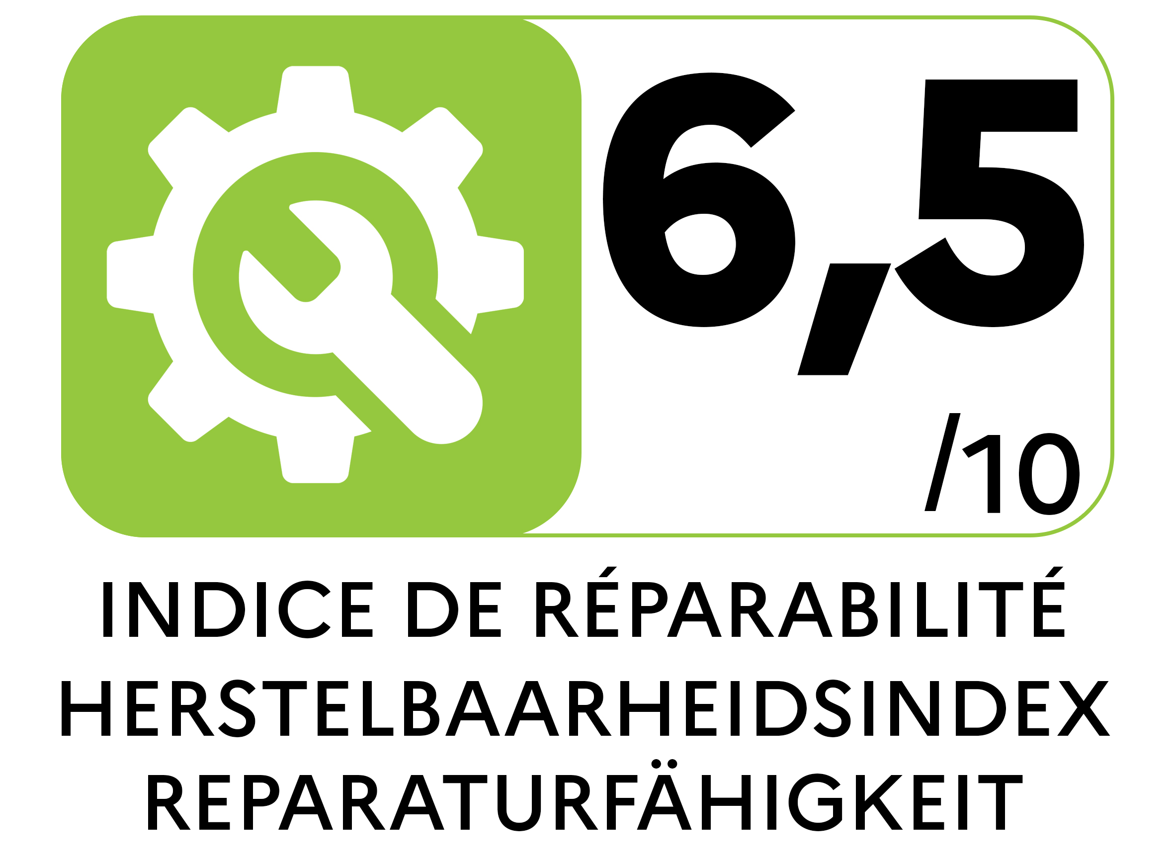 L indice de réparabilité indique la facilité de réparation d un produit. Plus le score est élevé (0